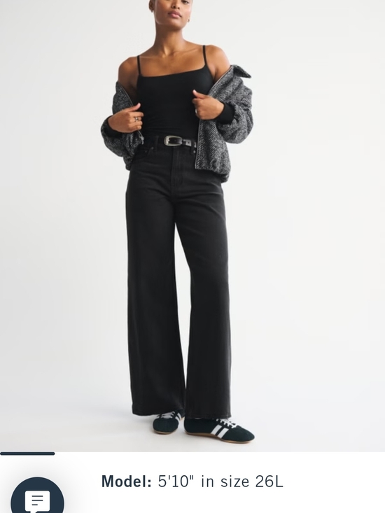 Abercrombie & Fitch Denim - Abercrombie & Fitch Black High-Rise Wide-Leg Jeans